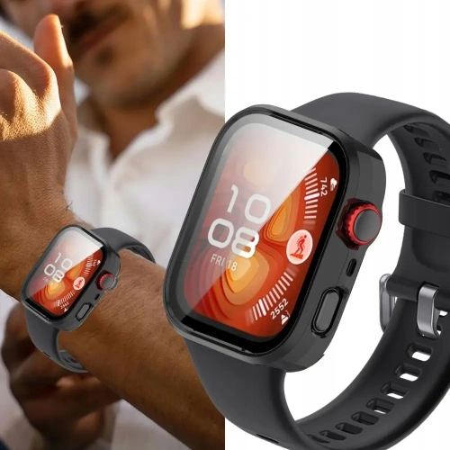 Etui ze szkłem Tech-Protect Defense Huawei Watch Fit 4 Clear