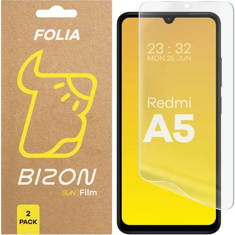 Hurtownia GSM - Bizon skleněná fólie na slunce Xiaomi Redmi A5 4G [2 BALENÍ] - BIZ9398 - {ean13} - Hurt