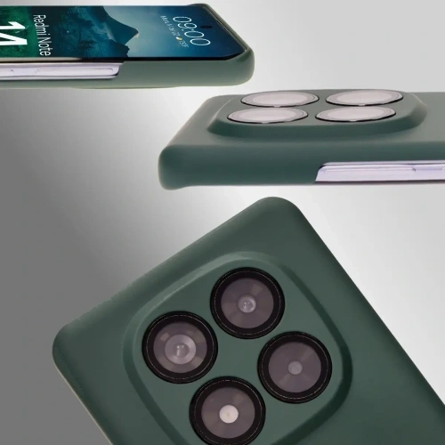 Etui Bizon Case Łupka do Xiaomi Redmi Note 14 Pro 5G zielone