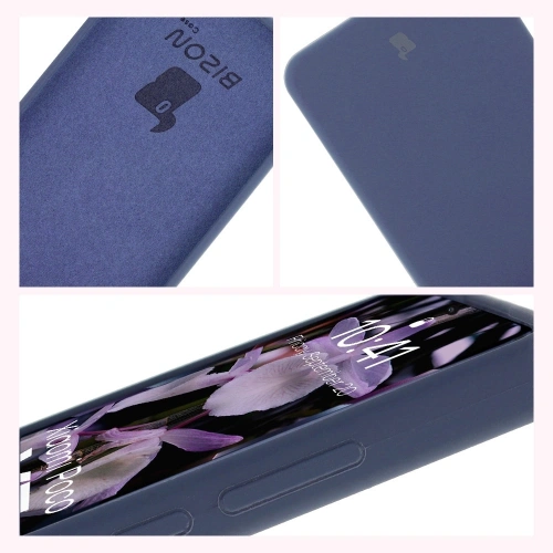 Silikonowe etui Bizon Soft Case do Xiaomi POCO X7 Pro ciemnoniebieskie