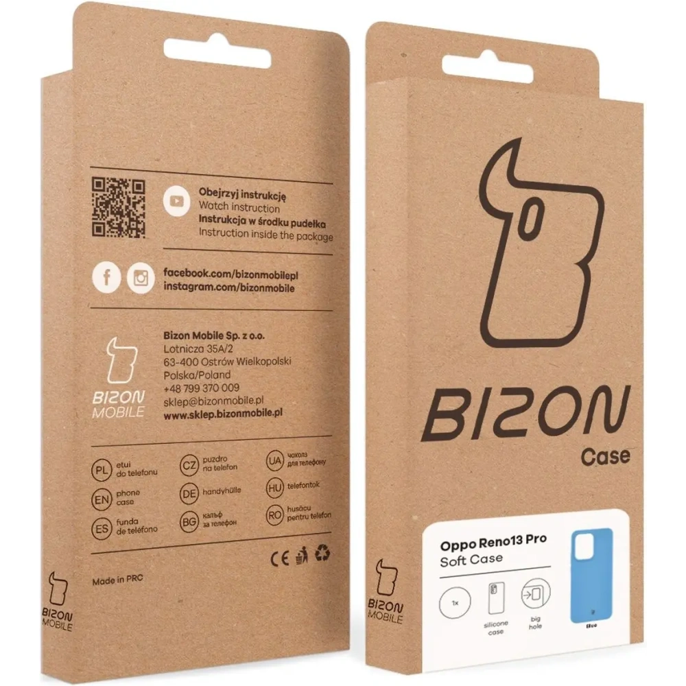 Hurtownia GSM - Bizon Soft Case Oppo Reno13 Pro modrý - BIZ9403 - {ean13} - Hurt