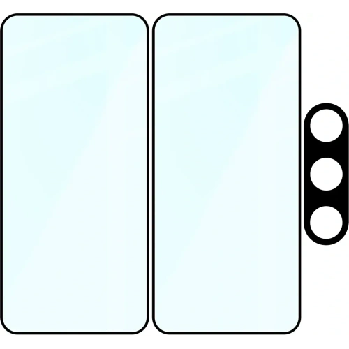 2x szkło na ekran + szkło na aparat Bizon Edge 2 Pack do Samsung Galaxy A36 5G