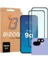 Bizon Edge 2 Pack 2x gehärtetes Glas + Linsenschutz Pixel 9a