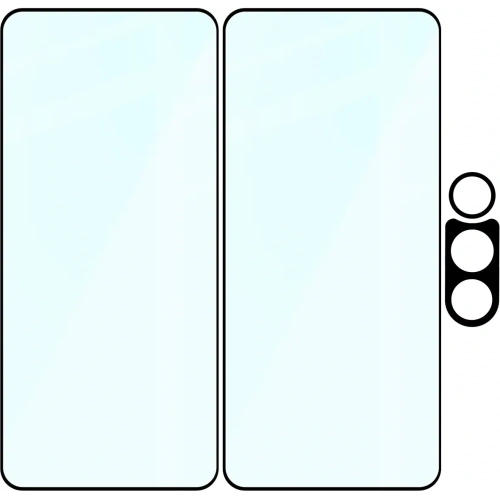 2x szkło na ekran + szkło na aparat Bizon Edge 2 Pack do Vivo V50 Lite 4G / 5G