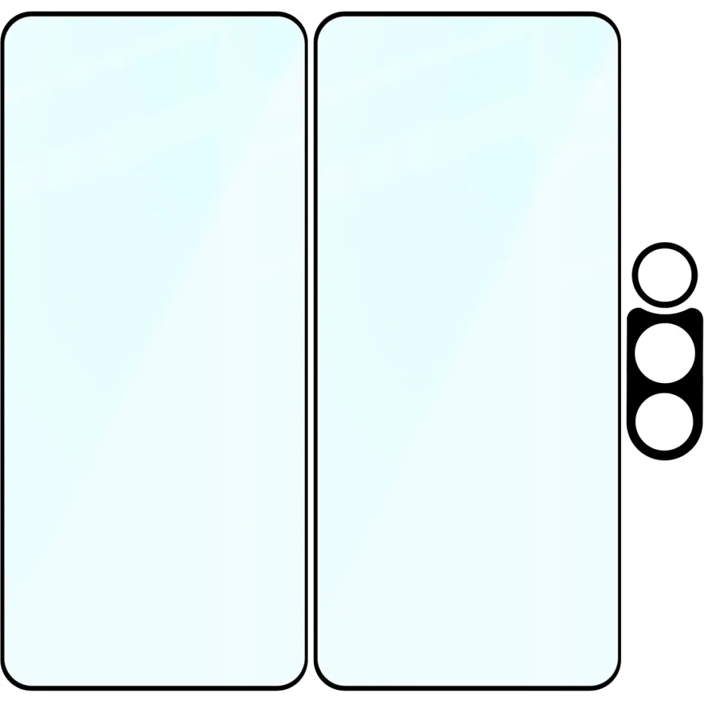 Hurtownia GSM - Bizon Edge 2 Pack 2x gehärtetes Glas + Linsenschutz für Vivo V50 Lite 4G / 5G - BIZ9408 - {ean13} - Hurt