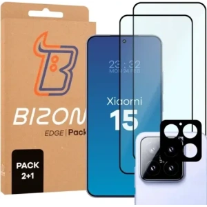 Hurtownia GSM - Bizon Edge 2 Pack 2x gehärtetes Glas + Linsenschutz für Xiaomi 15 - BIZ9409 - {ean13} - Hurt