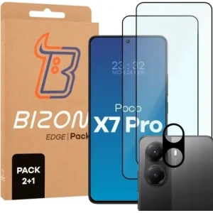 Hurtownia GSM - Bizon Edge 2 Pack 2x gehärtetes Glas + Linsenschutz für Xiaomi POCO X7 Pro - BIZ9410 - {ean13} - Hurt
