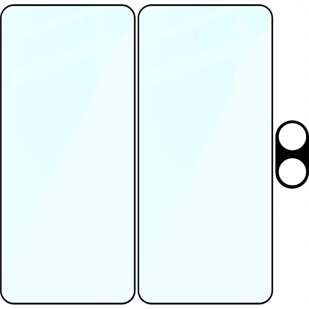 Hurtownia GSM - Bizon Edge 2 Pack 2x gehärtetes Glas + Linsenschutz für Xiaomi POCO X7 Pro - BIZ9410 - {ean13} - Hurt