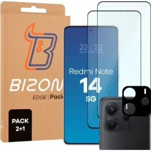 Hurtownia GSM - Bizon Edge 2 Pack 2x gehärtetes Glas + Linsenschutz für Xiaomi Redmi Note 14 5G - BIZ9411 - {ean13} - Hurt