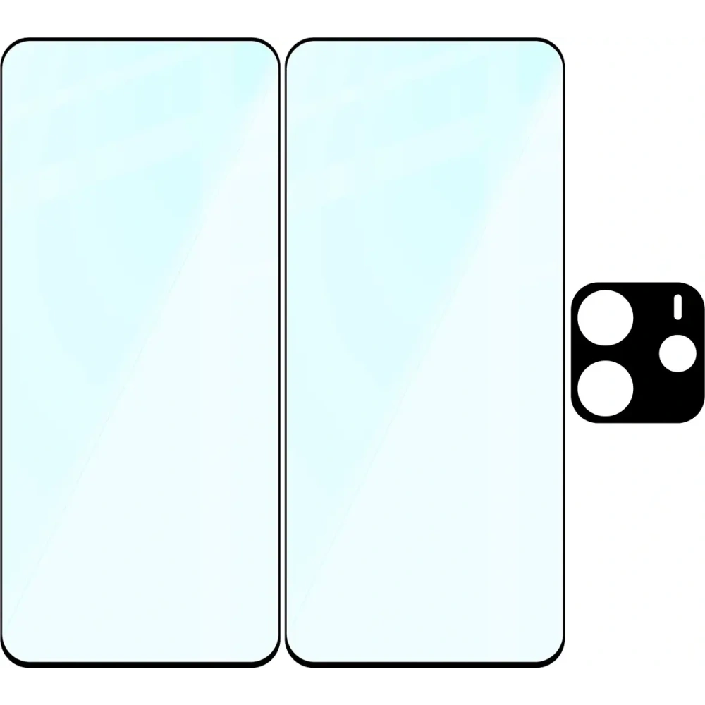 Hurtownia GSM - Bizon Edge 2 Pachet 2x sticlă temperată + protecție lentilă Xiaomi Redmi Note 14 5G - BIZ9411 - {ean13} - Hurt