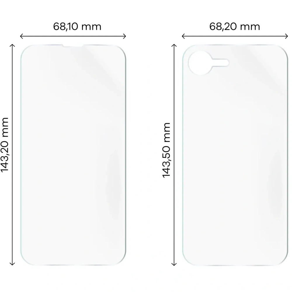 Hurtownia GSM - Folia hydrożelowa na tył i przód Bizon Glass Hydrogel Pack do Apple iPhone 16e - BIZ9413 - {ean13} - Hurt