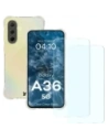 Bizon Case Clear Pack Hülle + 2x Displayschutzglas für Samsung Galaxy A36 5G