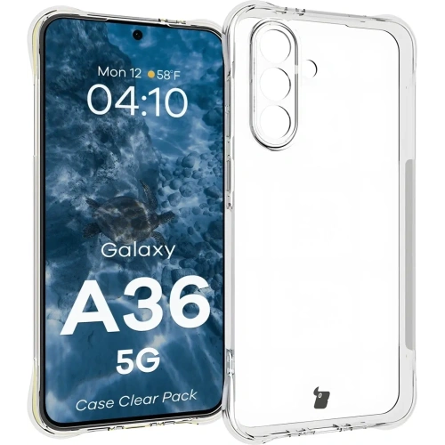Etui + 2x szkło na ekran Bizon Case Clear Pack do Samsung Galaxy A36 5G