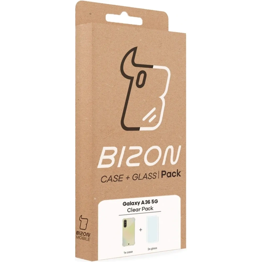 Hurtownia GSM - Bizon Case Clear Pack Hülle + 2x Displayschutzglas für Samsung Galaxy A36 5G - BIZ9414 - {ean13} - Hurt