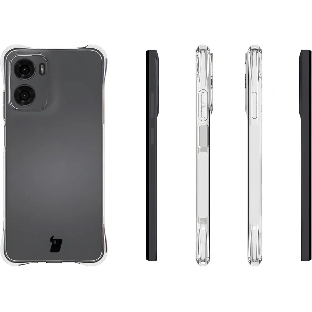 Hurtownia GSM - Bizon Case Clear Pack Hülle + 2x Displayschutzglas Motorola Moto E15 - BIZ9415 - {ean13} - Hurt
