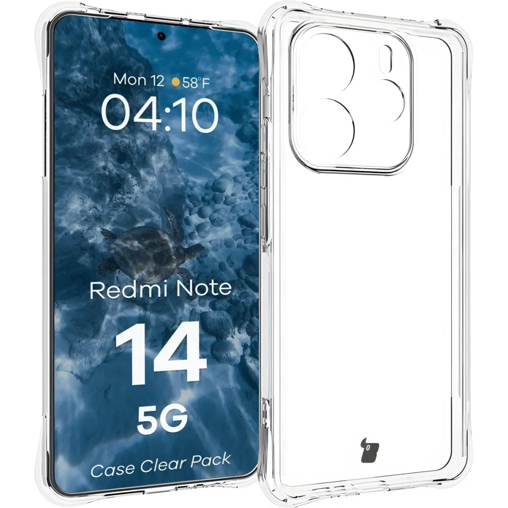 Hurtownia GSM - Bizon Case Clear Pack Hülle + 2x Displayschutzglas für Xiaomi Redmi Note 14 5G - BIZ9418 - {ean13} - Hurt