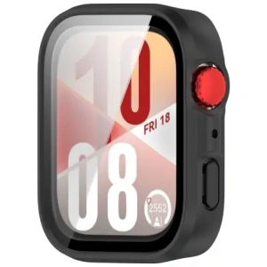 Hurtownia GSM - Etui ze szkłem do zegarka Bizon Case+Glass Watch do Huawei Watch Fit 4 czarne matowe - BIZ9420 - {ean13} - Hurt