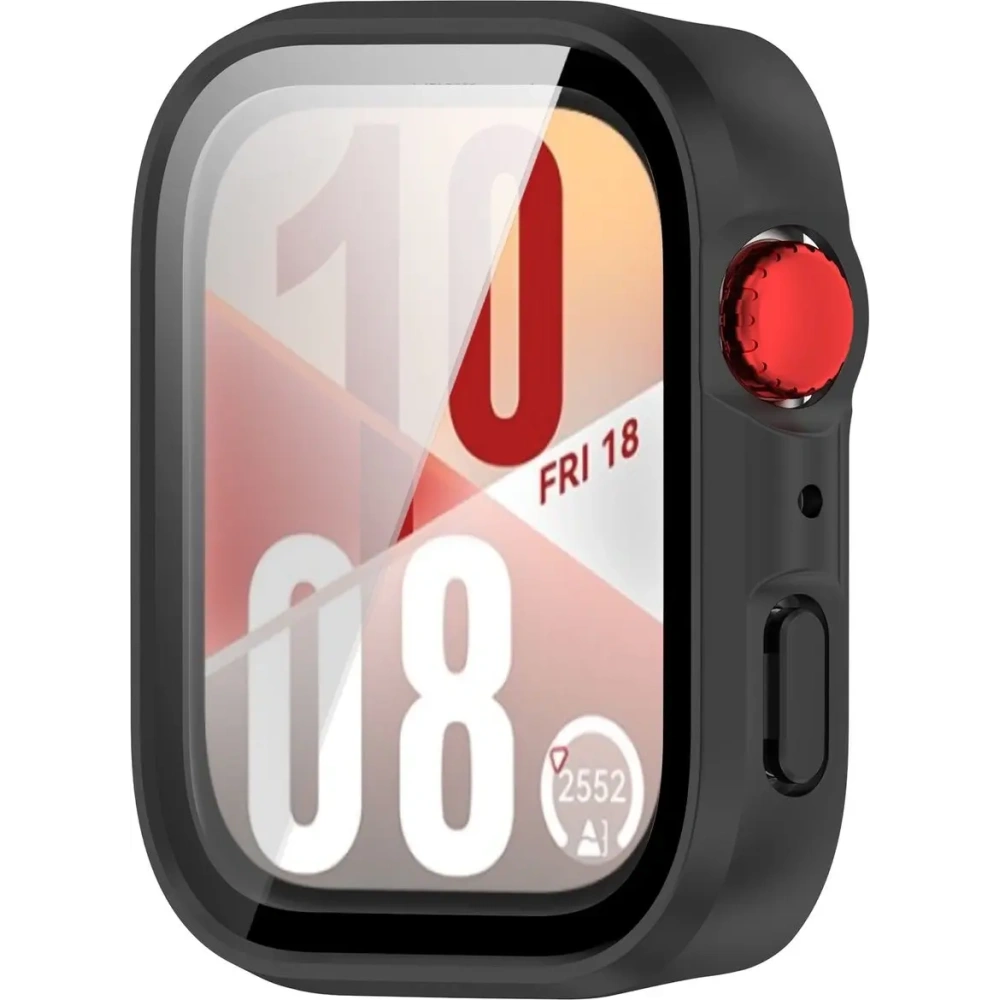 Hurtownia GSM - Bizon Case+Üveg Óra Huawei Watch Fit 4 fekete matt - BIZ9420 - {ean13} - Hurt