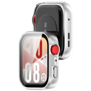 Hurtownia GSM - Etui ze szkłem do zegarka Bizon Case+Glass Watch do Huawei Watch Fit 4 satynowo srebrne - BIZ9421 - {ean13} - Hurt