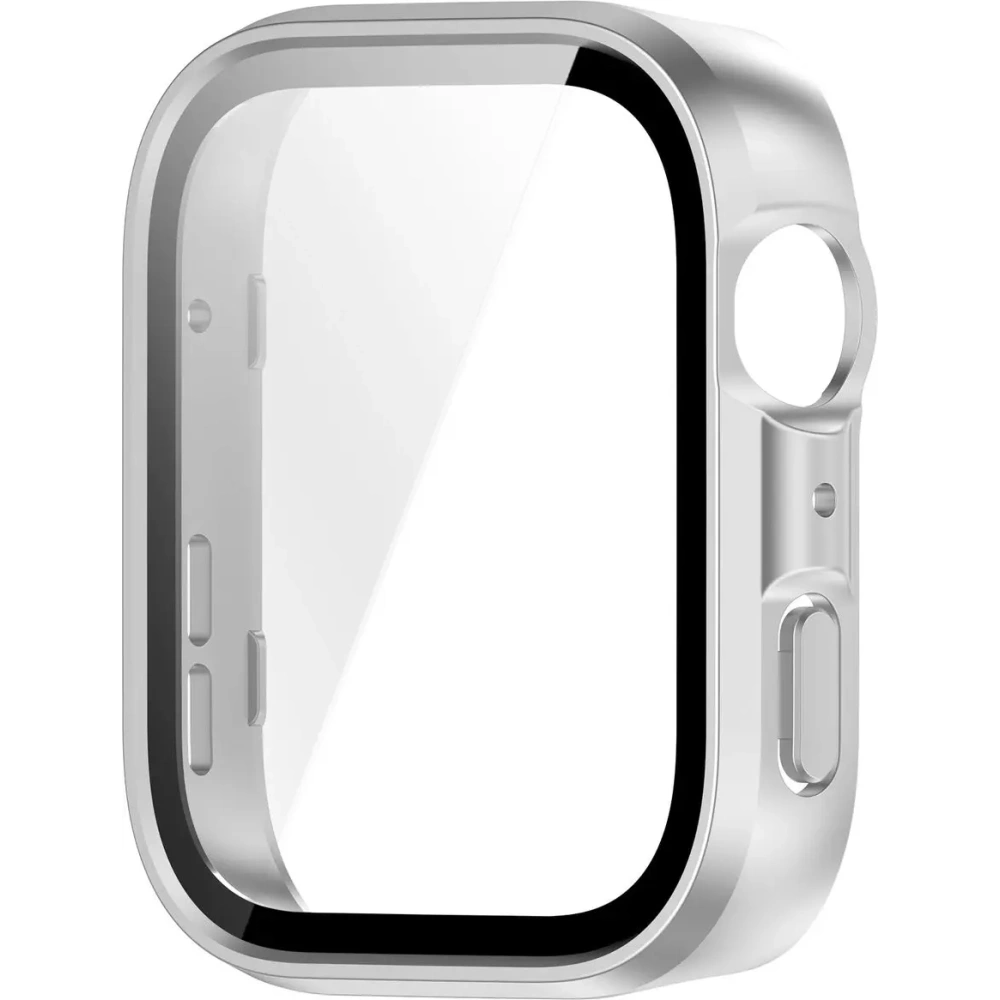 Hurtownia GSM - Etui ze szkłem do zegarka Bizon Case+Glass Watch do Huawei Watch Fit 4 satynowo srebrne - BIZ9421 - {ean13} - Hurt