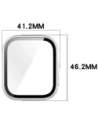 Hurtownia GSM - Bizon Case+Üveg Óra Huawei Watch Fit 4 selyem ezüst - BIZ9421 - {ean13} - Hurt