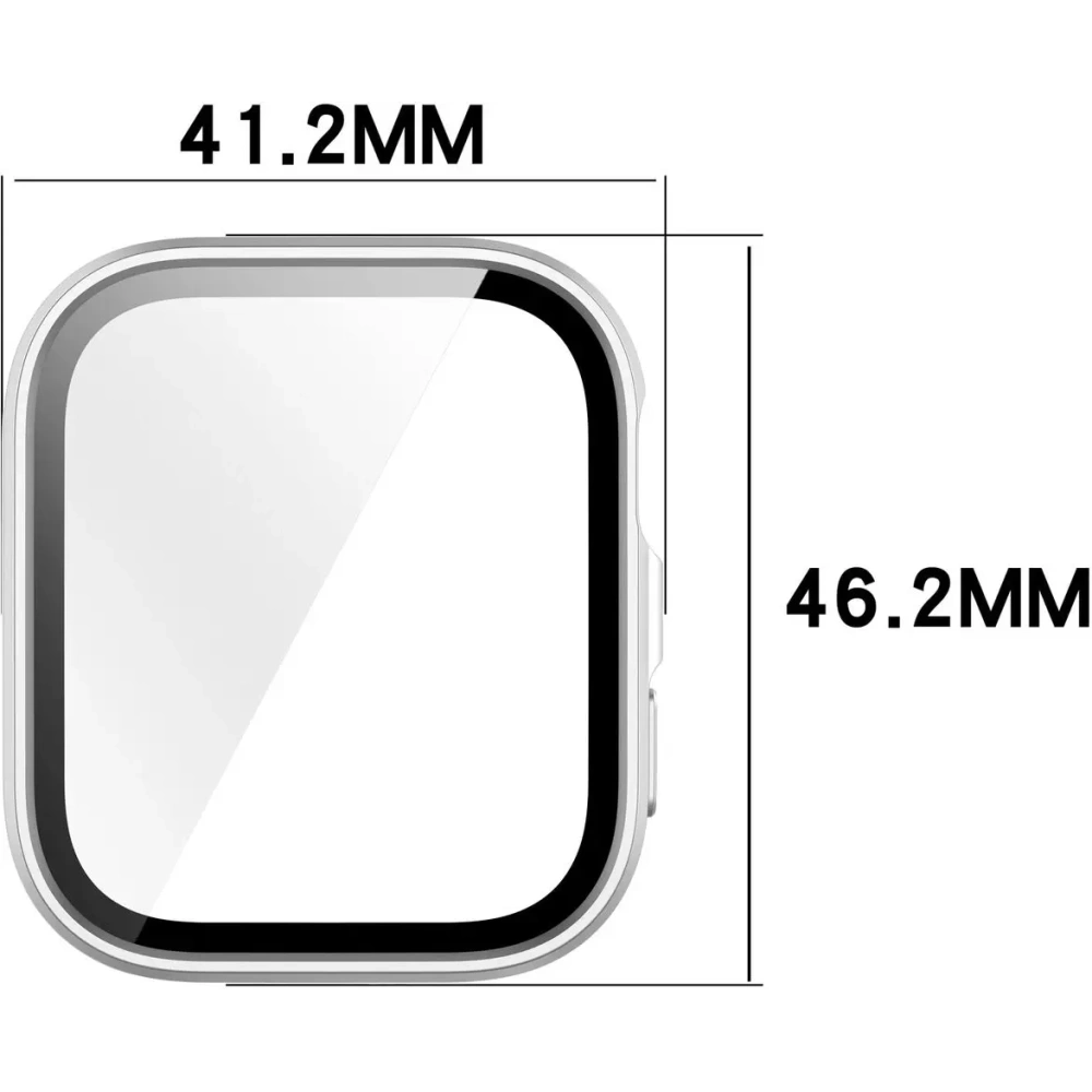 Hurtownia GSM - Bizon Case+Üveg Óra Huawei Watch Fit 4 selyem ezüst - BIZ9421 - {ean13} - Hurt
