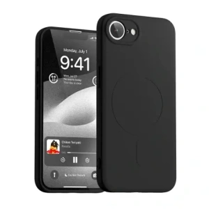 Wholesale Mercury Semi-Silicone MagSafe Case Apple iPhone 16e black - MCR6 - {ean13} - Hurt