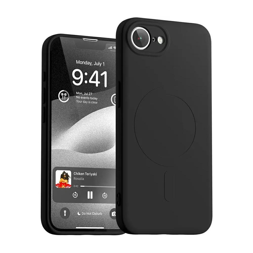 Wholesale Mercury Semi-Silicone MagSafe Case Apple iPhone 16e black - MCR6 - {ean13} - Hurt