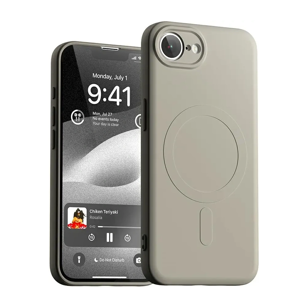 Hurtownia GSM - Mercury Semi-Silicone MagSafe-Hülle für Apple iPhone 16e Stein - MCR9 - {ean13} - Hurt
