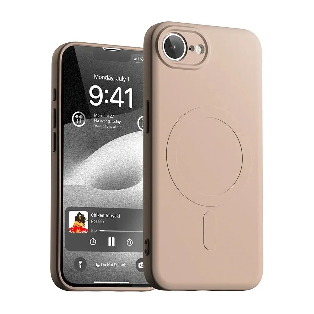 Wholesale Mercury Semi-Silicone MagSafe Case Apple iPhone 16e pink sandy - MCR13 - {ean13} - Hurt