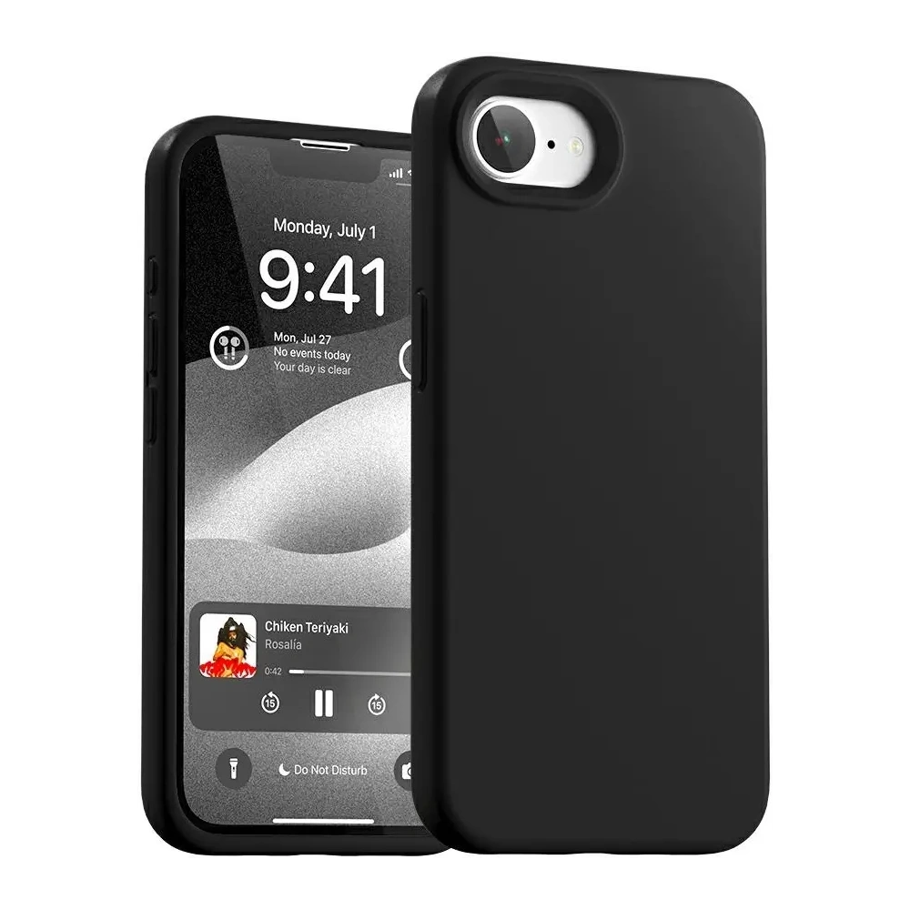 Wholesale Mercury Silicone Case Apple iPhone 16e black - MCR15 - {ean13} - Hurt