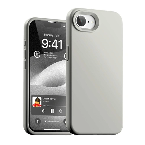 Etui Mercury Silicone do Apple iPhone 16e kamienny