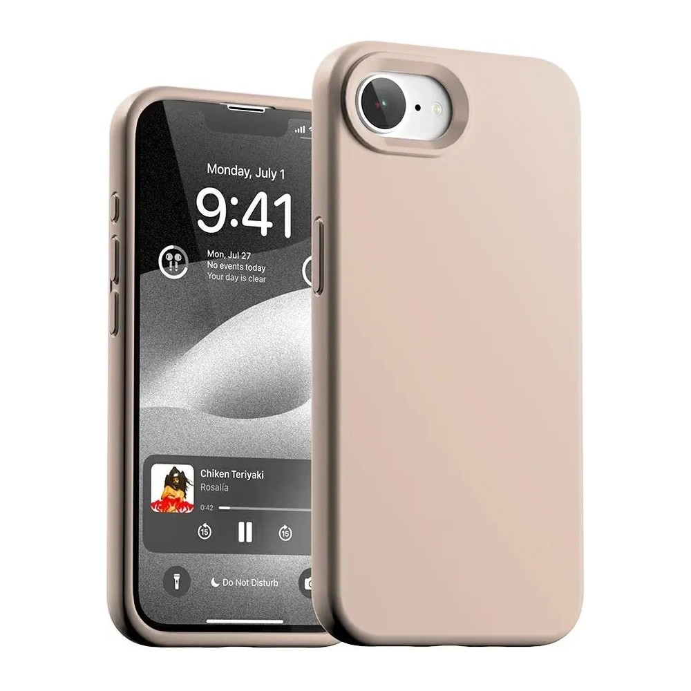 Wholesale Mercury Silicone Case Apple iPhone 16e pink sandy - MCR21 - {ean13} - Hurt