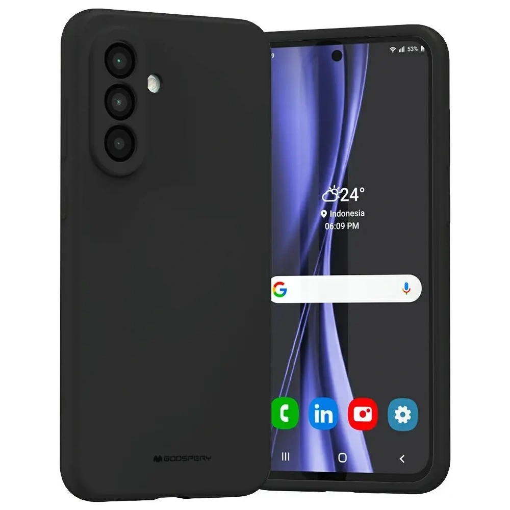Wholesale Mercury Silicone Case Samsung Galaxy A36 black - MCR31 - {ean13} - Hurt