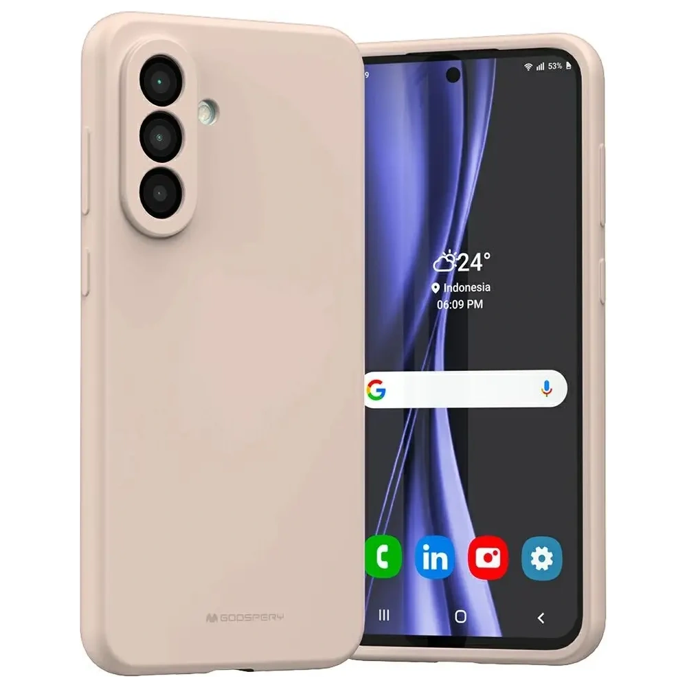 Hurtownia GSM - Etui Mercury Silicone do Samsung Galaxy A36 różowo-piaskowy - MCR37 - {ean13} - Hurt