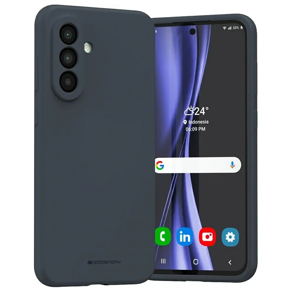 Wholesale Mercury Silicone Case Samsung Galaxy A56 navy blue - MCR42 - {ean13} - Hurt