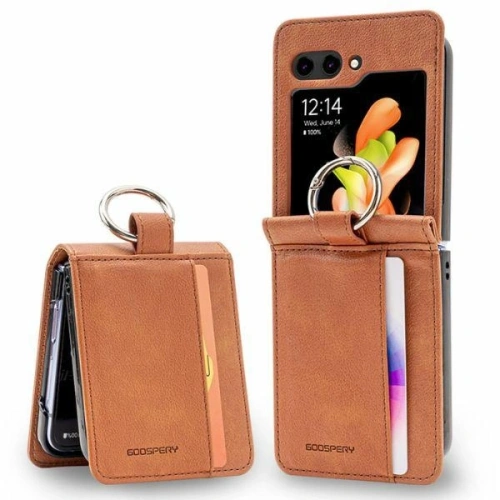 Etui Mercury Basic Diary do Samsung Galaxy Z Flip6 / 7 FE jasnobrązowy