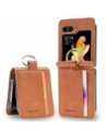 Etui Mercury Basic Diary do Samsung Galaxy Z Flip6 jasnobrązowy