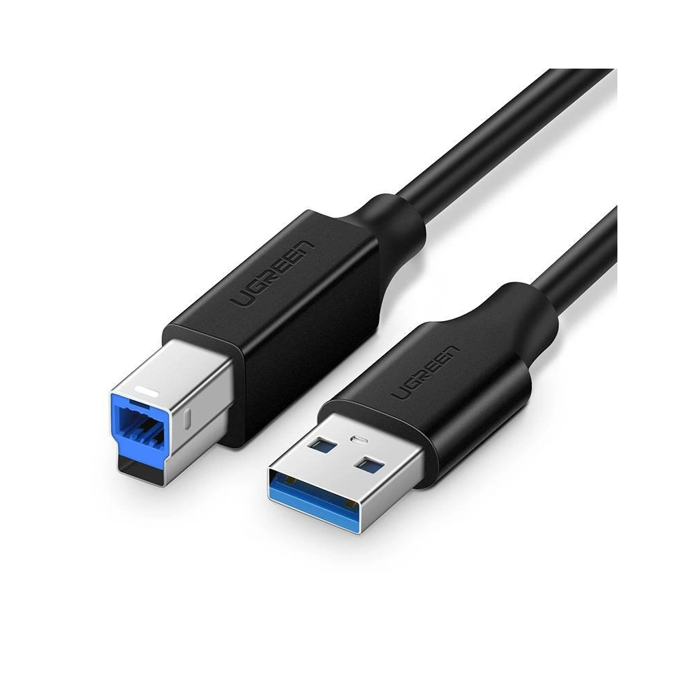 Hurtownia GSM - USB 3.0 A-B kabel UGREEN US210 pro tiskárnu, 2m (černý) - UGR408BLK - {ean13} - Hurt