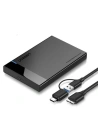 Obudowa zewnętrzna dysku HDD/SSD 2,5" UGREEN US221, SATA, USB 3.0 + USB-C do micro USB 3.0