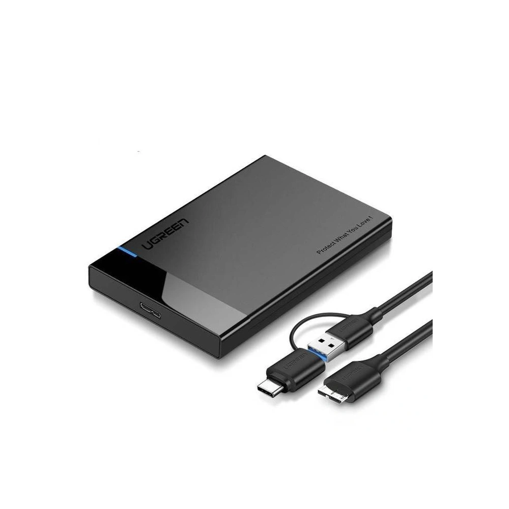 Hurtownia GSM - Externí kryt pro HDD/SSD 2,5" UGREEN US221, SATA, USB 3.0 + USB-C na micro USB 3.0 - UGR409 - {ean13} - Hurt