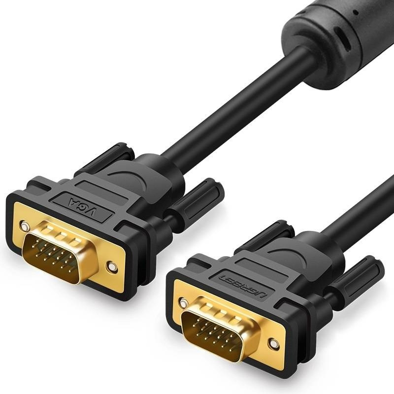 Ugreen Distributor - 6957303876464 - UGR410BLK - UGREEN VG101 VGA Cable, FullHD, 2m (Black) - B2B homescreen