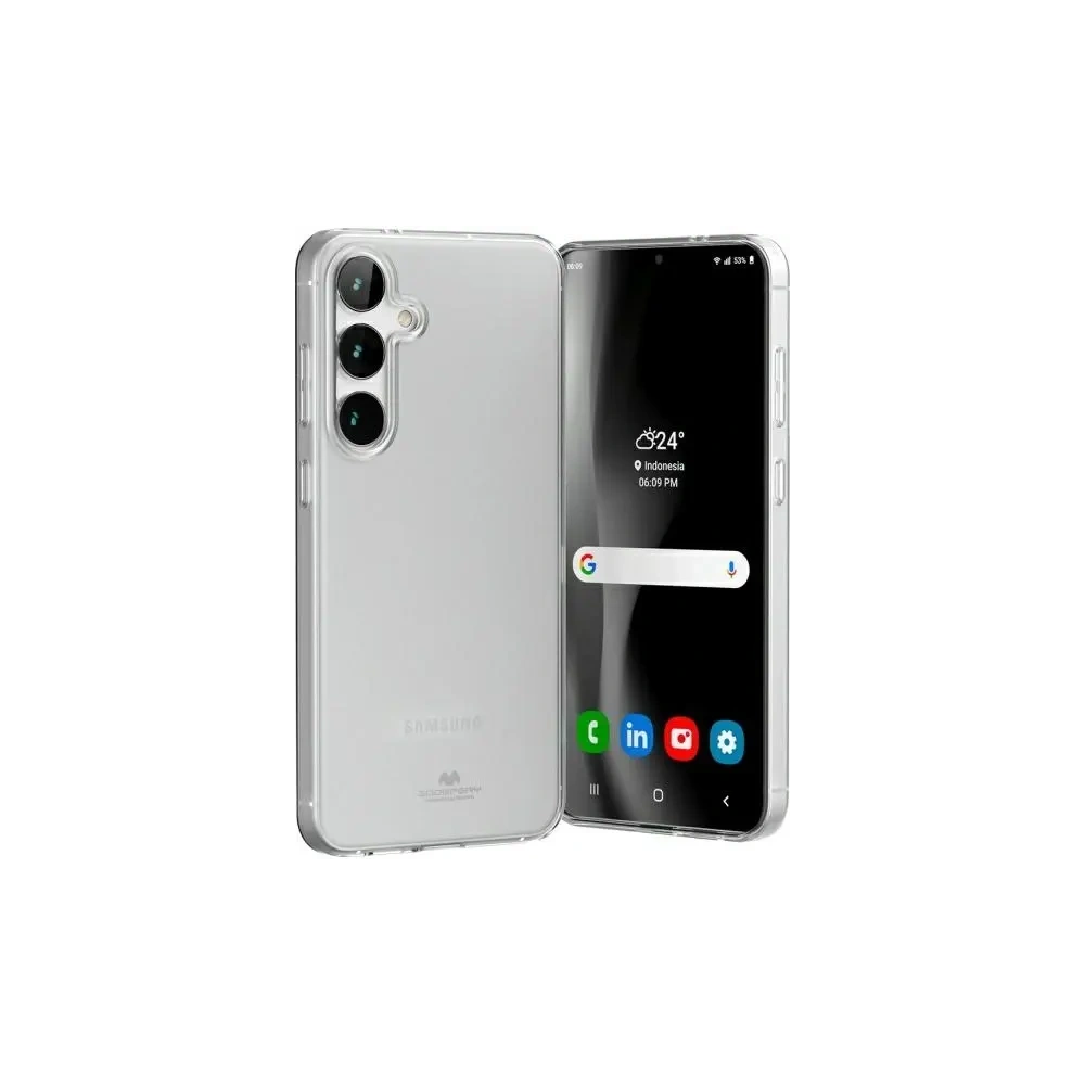 Wholesale Mercury Jelly Clear Case Samsung Galaxy S24 FE clear - MCR168 - {ean13} - Hurt