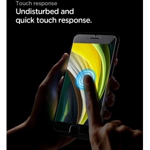 Szkło hartowane Spigen GLAS.tR Slim Apple iPhone SE 2022/SE 2020/8/7 Black [2 PACK]