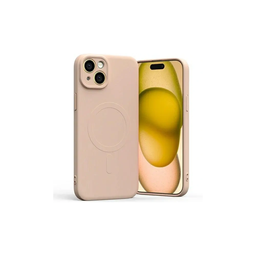 Wholesale Mercury MagSafe Semi-Silicone Case Apple iPhone 15 Plus / 14 Plus pink sandy - MCR185 - {ean13} - Hurt