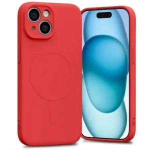 Hurtownia GSM - Carcasa semi-siliconică Mercury MagSafe pentru Apple iPhone 15 roșie - MCR188 - {ean13} - Hurt