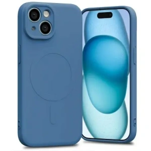 Wholesale Mercury MagSafe Semi-Silicone Case Apple iPhone 15 blue - MCR191 - {ean13} - Hurt