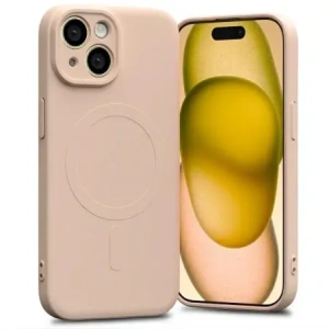 Hurtownia GSM - Carcasă semi-siliconică Mercury MagSafe pentru Apple iPhone 15 roz nisipos - MCR192 - {ean13} - Hurt
