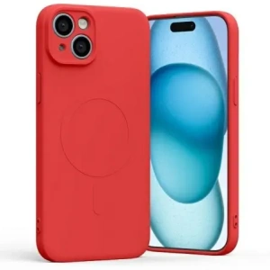 Hurtownia GSM - Carcasă semi-siliconică Mercury MagSafe pentru Apple iPhone 15 Plus roșie - MCR195 - {ean13} - Hurt