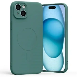 Wholesale Mercury MagSafe Semi-Silicone Case Apple iPhone 15 Plus green - MCR199 - {ean13} - Hurt